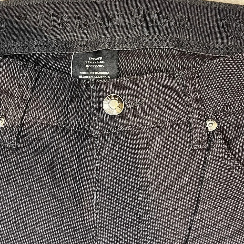 Urban‎ Star Mens Stretch Pants 32x32 Black Textured Straight Leg 02519959US
